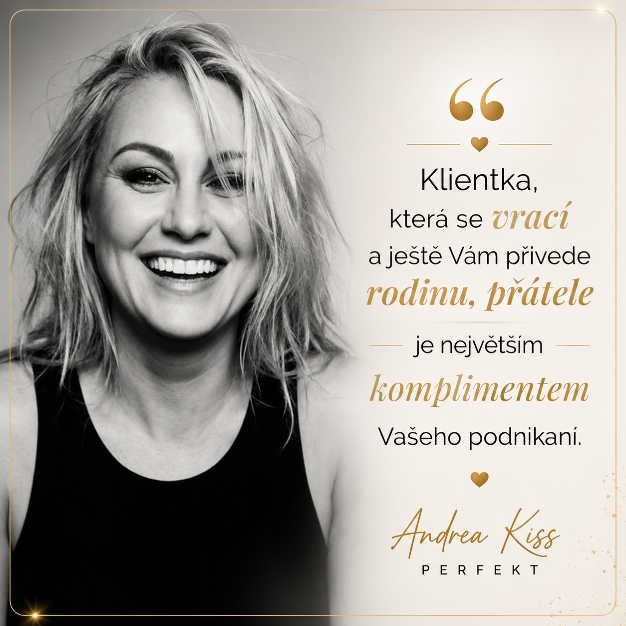 Andrea - majitelka Kiss Perfekt